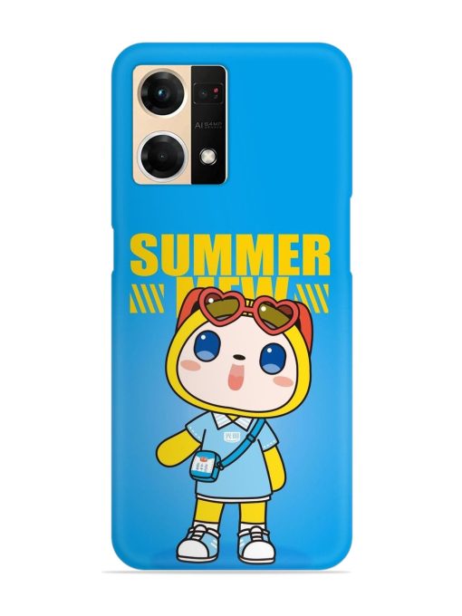 Summer Mew Cartoon Snap Case for Oppo F21S Pro (4G)