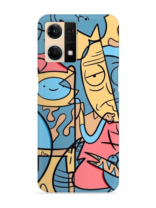 Silly Face Doodle Snap Case for Oppo F21S Pro (4G)