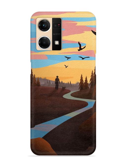 Natural Landscape Art Snap Case for Oppo F21S Pro (4G) Zapvi