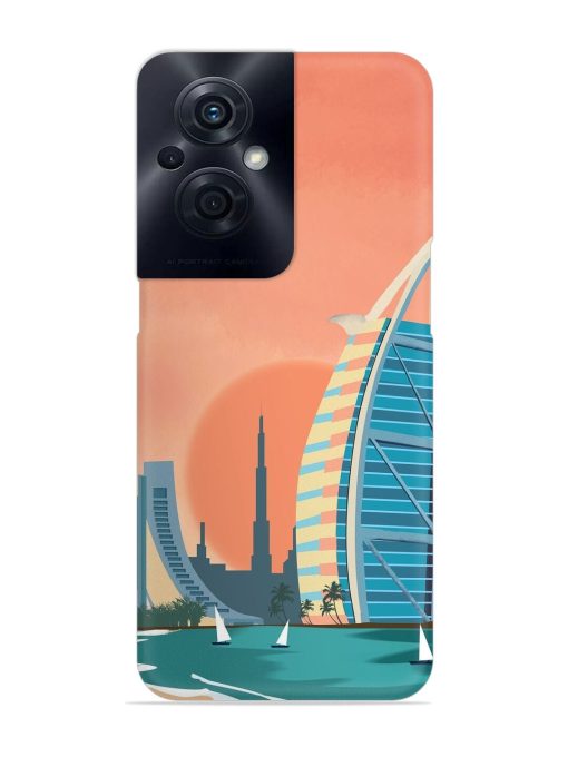 Dubai Architectural Scenery Snap Case for Oppo F21S Pro (5G) Zapvi