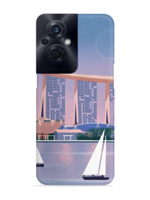 Singapore Scenery Architecture Snap Case for Oppo F21S Pro (5G) Zapvi