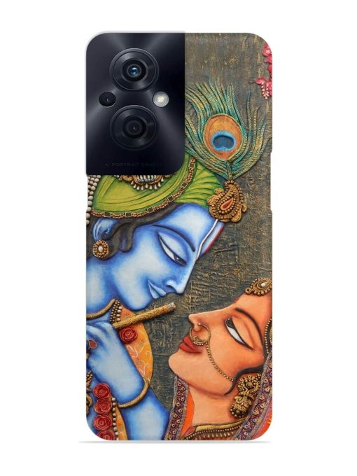 Lord Radha Krishna Flute Art Snap Case for Oppo F21S Pro (5G) Zapvi