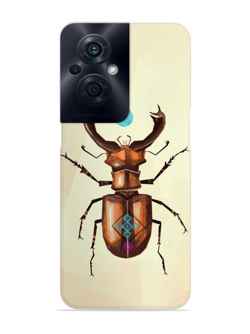 Stag Beetle Vector Snap Case for Oppo F21S Pro (5G) Zapvi