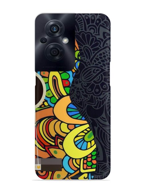 Guitar Vector Art Snap Case for Oppo F21S Pro (5G) Zapvi