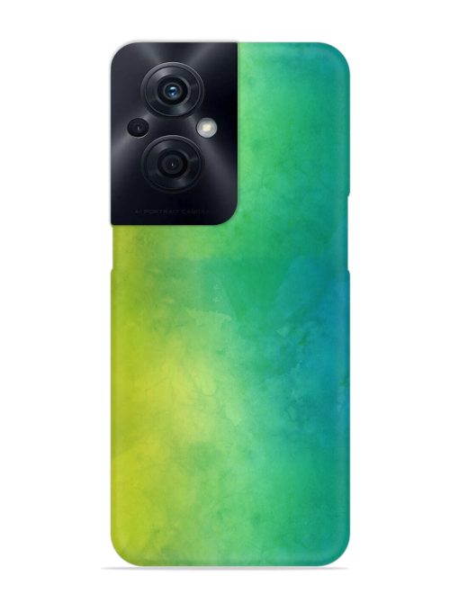 Yellow Green Gradient Snap Case for Oppo F21S Pro (5G) Zapvi