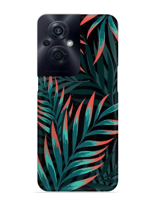 Green Leaf Art Snap Case for Oppo F21S Pro (5G) Zapvi