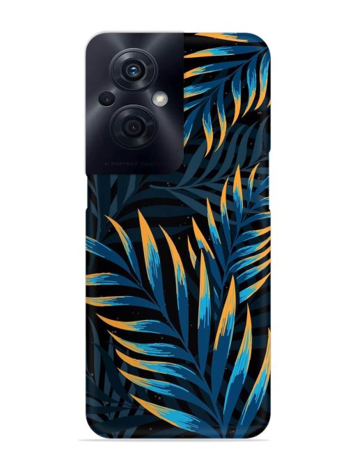 Abstract Leaf Art Snap Case for Oppo F21S Pro (5G)