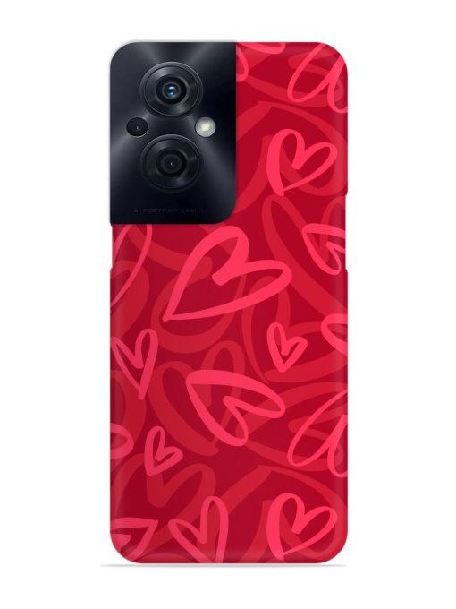 Seamless Romantic Pattern Snap Case for Oppo F21S Pro (5G) Zapvi