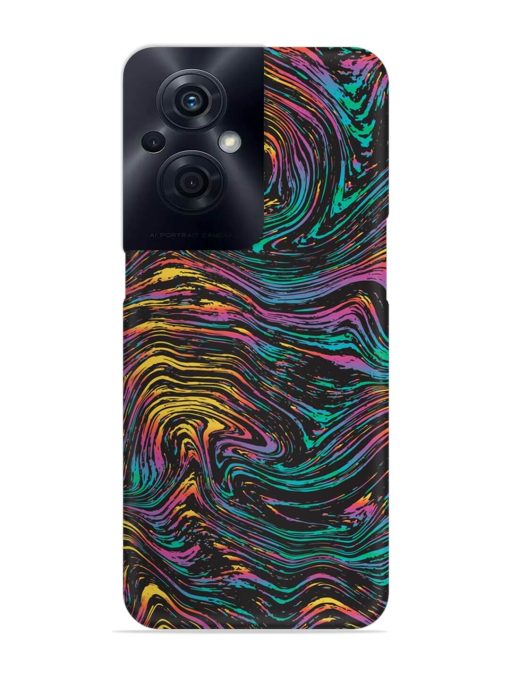 Abstract Liquid Colors Snap Case for Oppo F21S Pro (5G) Zapvi