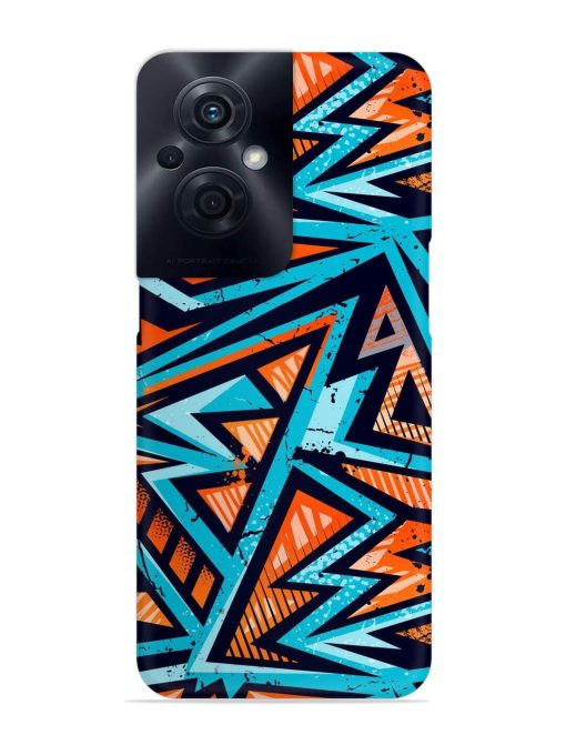 Abstract Seamless Grunge Snap Case for Oppo F21S Pro (5G) Zapvi