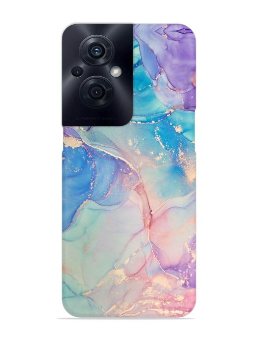 Alcohol Ink Colors Snap Case for Oppo F21S Pro (5G)