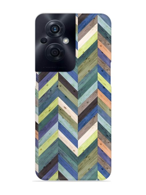 Chevron Random Color Snap Case for Oppo F21S Pro (5G) Zapvi