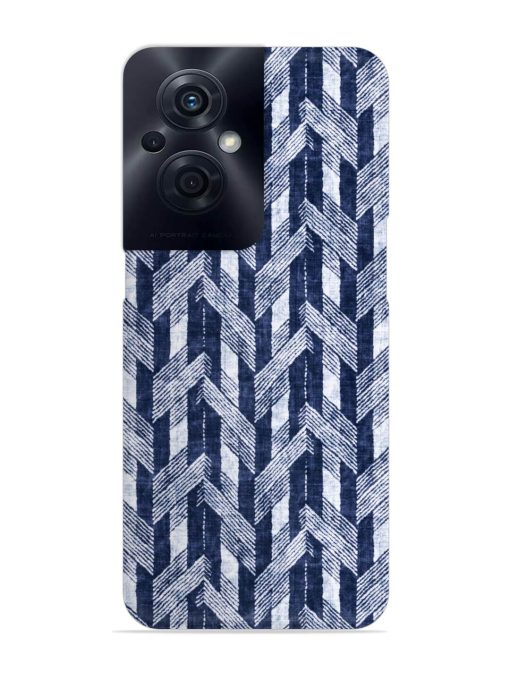 Abstract Herringbone Motif Snap Case for Oppo F21S Pro (5G)