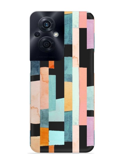 Geometric Seamless Pattern Snap Case for Oppo F21S Pro (5G) Zapvi