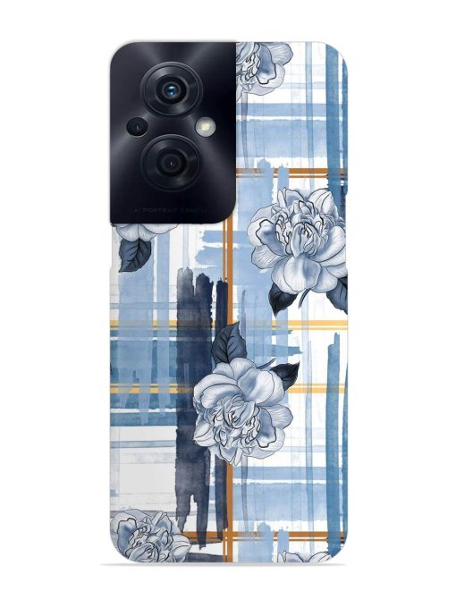 Watercolor Pattern Rose Snap Case for Oppo F21S Pro (5G) Zapvi