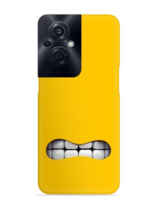 Mouth Character On Snap Case for Oppo F21S Pro (5G) Zapvi