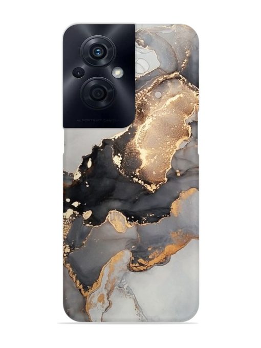 Luxury Abstract Fluid Snap Case for Oppo F21S Pro (5G) Zapvi