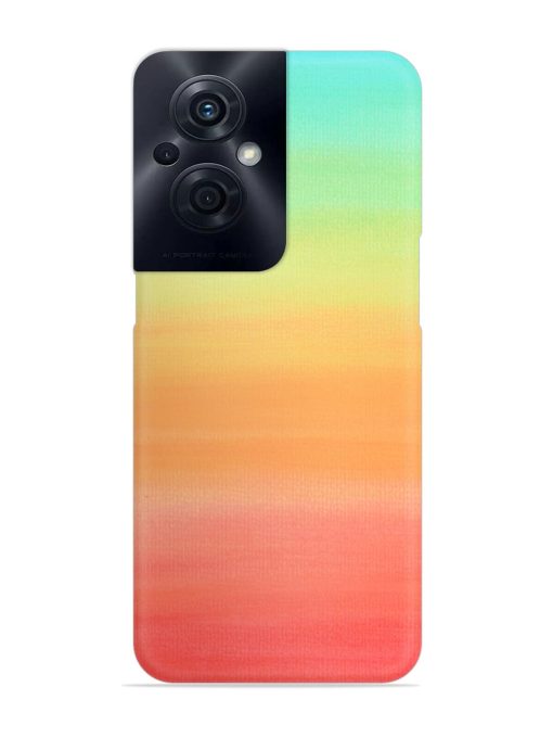 Background Sky Watercolor Snap Case for Oppo F21S Pro (5G)