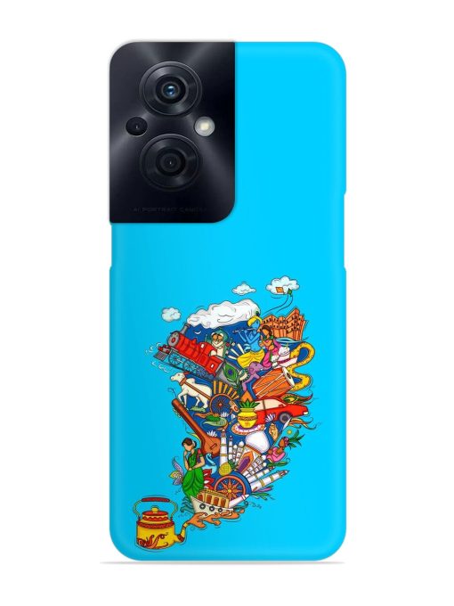 Vector Design Indian Snap Case for Oppo F21S Pro (5G) Zapvi