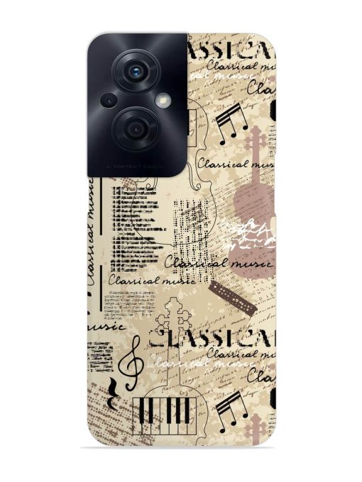 Classical Music Lpattern Snap Case for Oppo F21S Pro (5G)