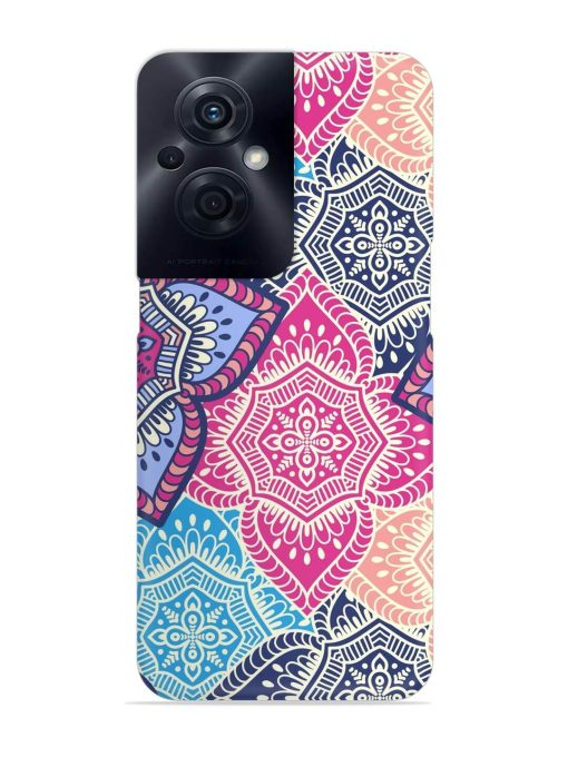 Ethnic Floral Seamless Snap Case for Oppo F21S Pro (5G) Zapvi