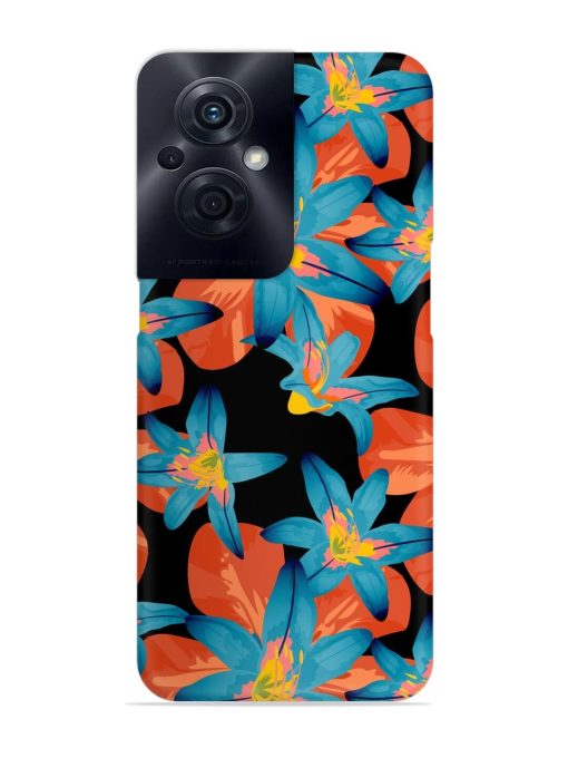 Philippine Flowers Seamless Snap Case for Oppo F21S Pro (5G) Zapvi