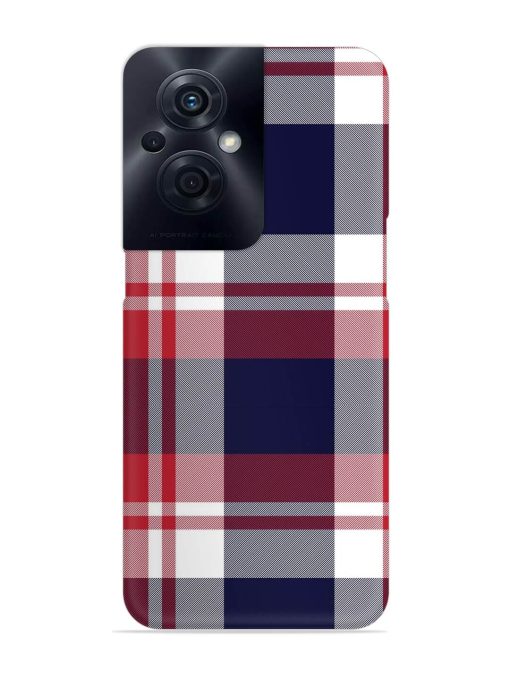 Classic Plaid Tartan Snap Case for Oppo F21S Pro (5G)