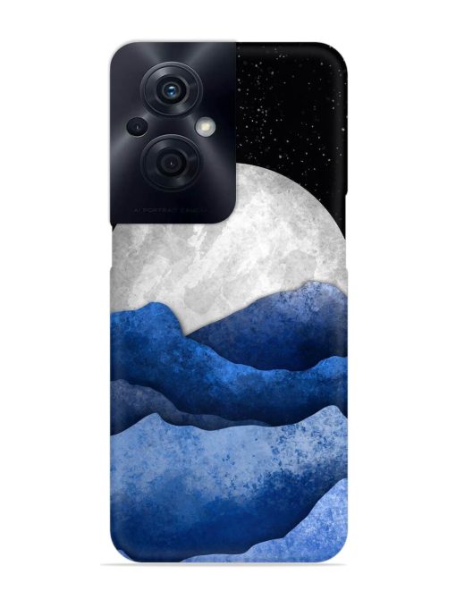 Full Moon Mountain Vector Snap Case for Oppo F21S Pro (5G) Zapvi