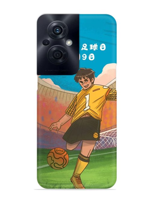 Soccer Kick Snap Case for Oppo F21S Pro (5G) Zapvi