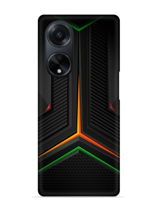 Orange Triangle Light Snap Case for Oppo F23 (5G) Zapvi