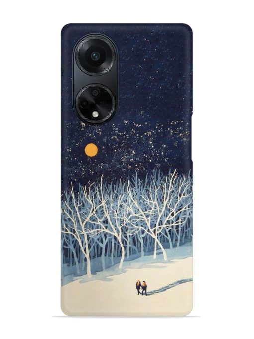 Full Moon Snowshoe Tour Snap Case for Oppo F23 (5G) Zapvi