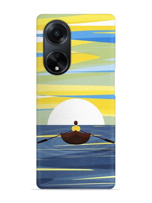 Rowing Person Ferry Paddle Snap Case for Oppo F23 (5G) Zapvi