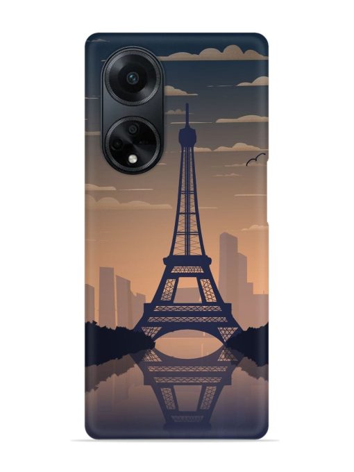 France Paris Eiffel Tower Gradient Snap Case for Oppo F23 (5G)