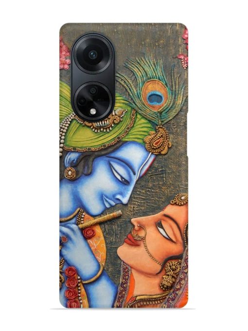 Lord Radha Krishna Flute Art Snap Case for Oppo F23 (5G)