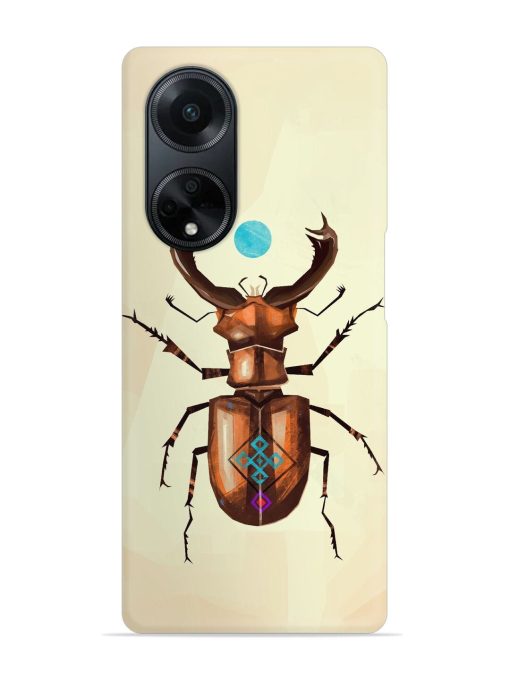 Stag Beetle Vector Snap Case for Oppo F23 (5G) Zapvi