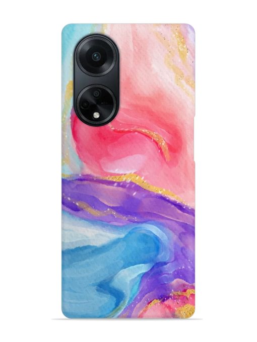 Watercolor Gradient Snap Case for Oppo F23 (5G) Zapvi