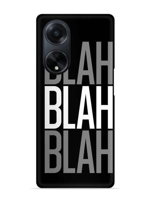 Blah Blah Blah Wallpaper Snap Case for Oppo F23 (5G)