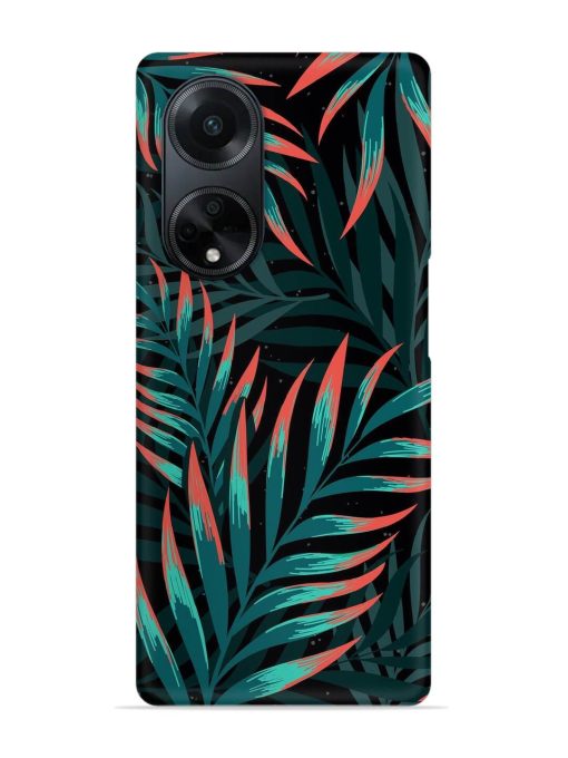 Green Leaf Art Snap Case for Oppo F23 (5G) Zapvi