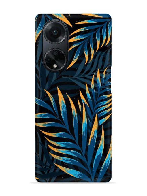 Abstract Leaf Art Snap Case for Oppo F23 (5G) Zapvi