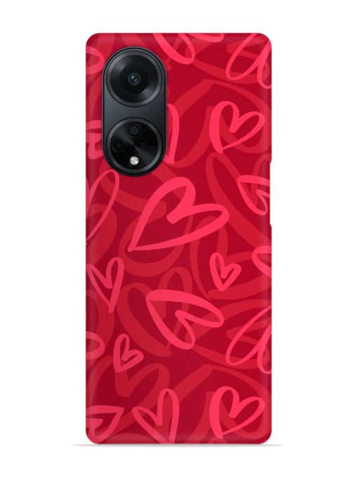 Seamless Romantic Pattern Snap Case for Oppo F23 (5G) Zapvi