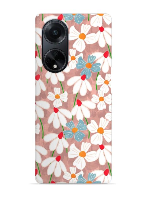 Abstract Petal Flowers Snap Case for Oppo F23 (5G) Zapvi