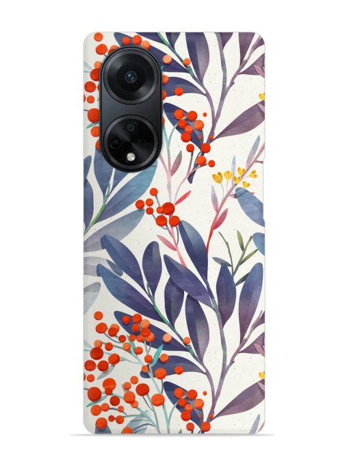 Seamless Floral Pattern Snap Case for Oppo F23 (5G) Zapvi