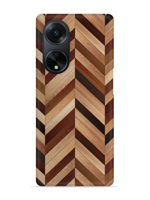 Seamless Wood Parquet Snap Case for Oppo F23 (5G) Zapvi