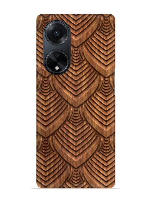 Carved Pattern On Snap Case for Oppo F23 (5G) Zapvi