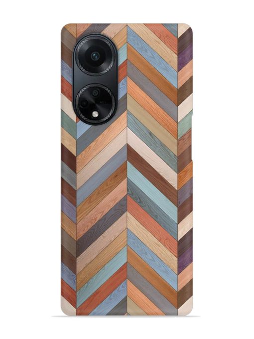 Seamless Wood Parquet Snap Case for Oppo F23 (5G) Zapvi