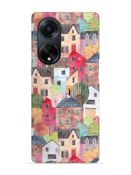 Abstract Seamless Pattern Snap Case for Oppo F23 (5G)