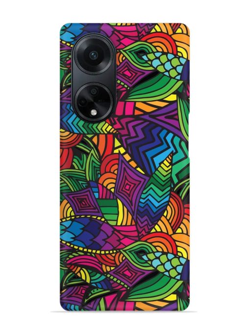 Abstract Multicolor Seamless Snap Case for Oppo F23 (5G) Zapvi