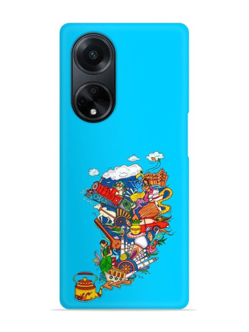 Vector Design Indian Snap Case for Oppo F23 (5G) Zapvi