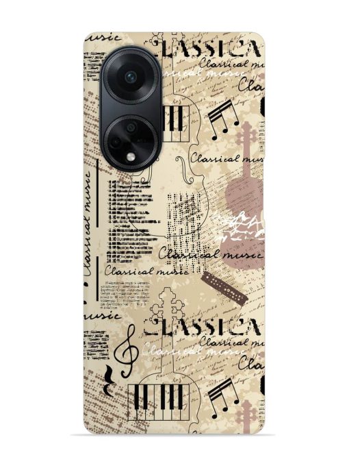 Classical Music Lpattern Snap Case for Oppo F23 (5G)