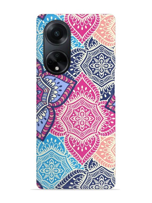 Ethnic Floral Seamless Snap Case for Oppo F23 (5G) Zapvi